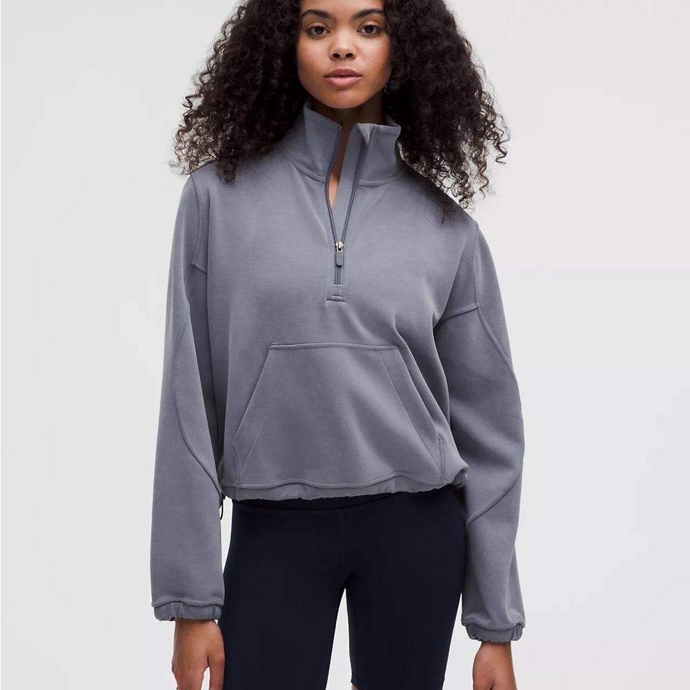 Lululemon Athletica Gray Oversized Long Sleeve Sweatshirt